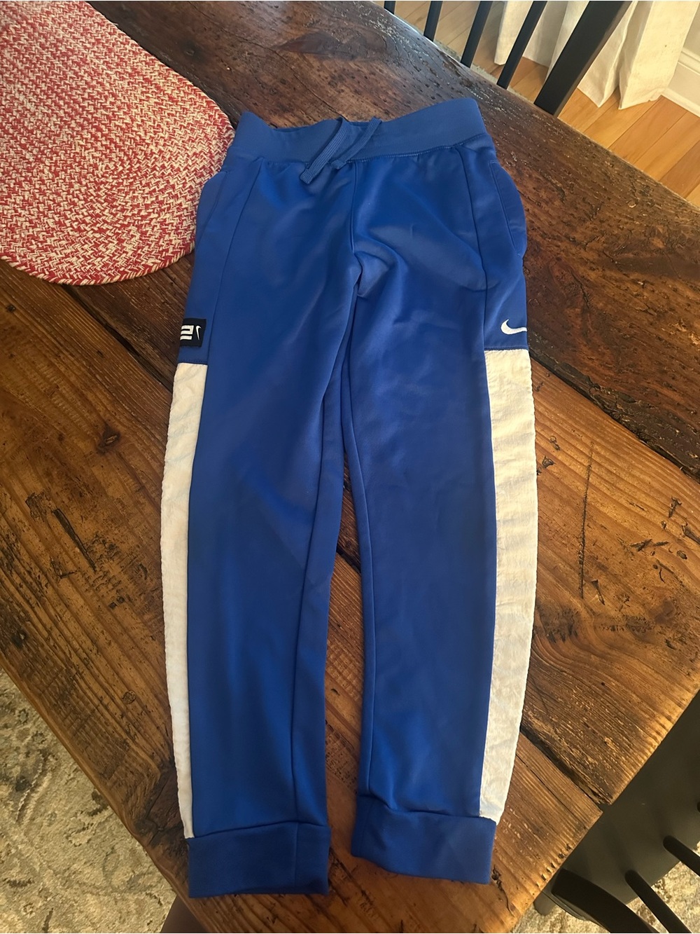 Nike Elite Royal Blue Joggers with White Side Panels
